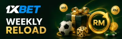 1xBet Weekly Reload banner